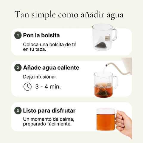 Preparación sencilla de té Dian Hong con agua caliente