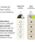Comparación entre bolsitas piramidales y bolsitas convencionales para té Oolong Melocotón
