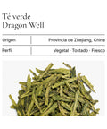 Hojas de té verde Dragon Well de Zhejiang, China